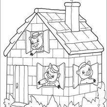 Three little Pigs coloring pages - 18 free Disney printables for ...