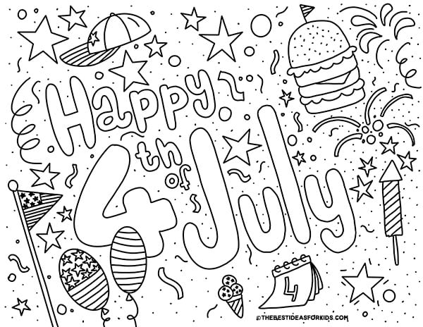 4th of July Coloring Pages (Free Printables) - The Best Ideas for Kids