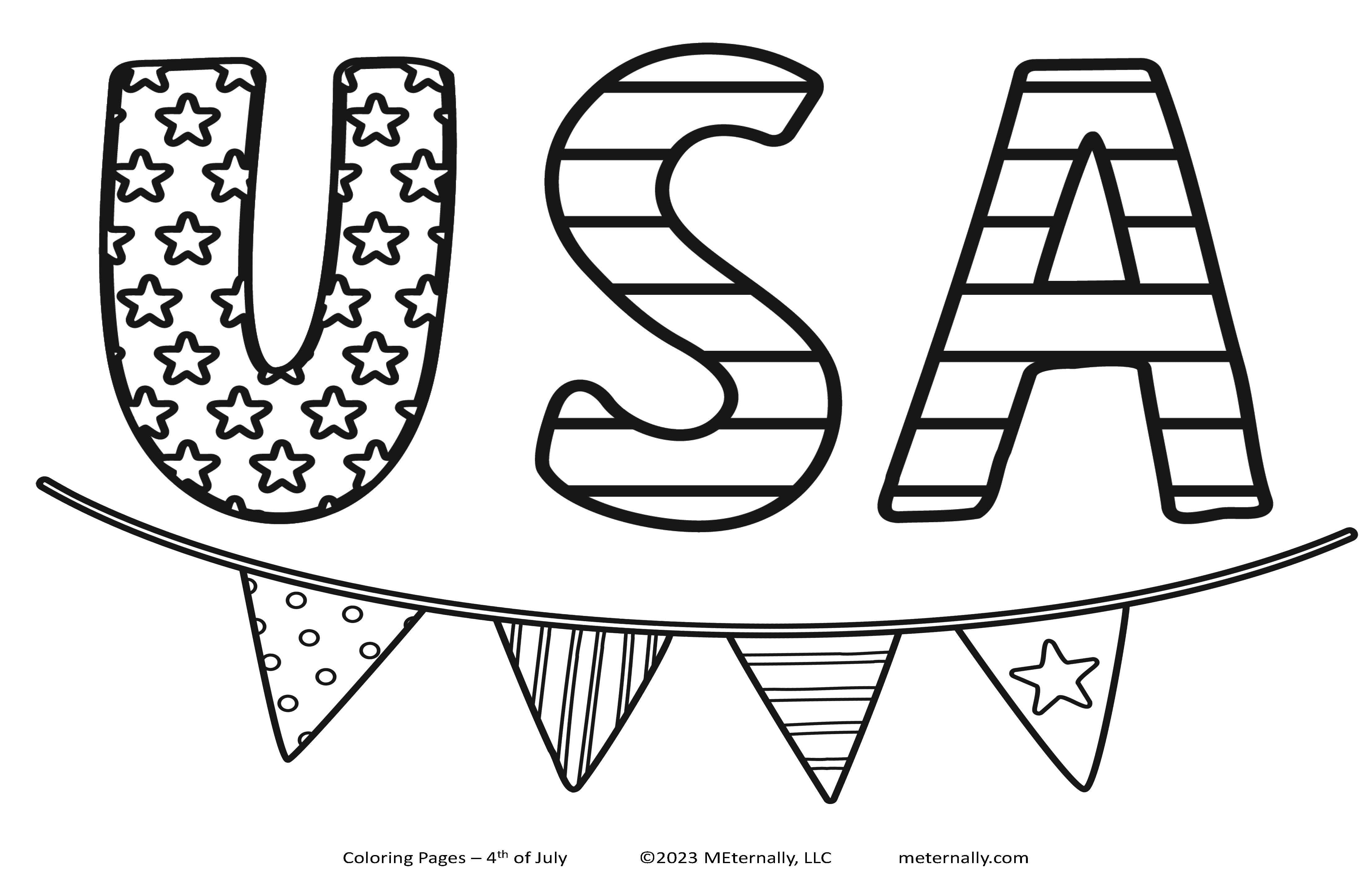 Digital Download - 4th of July Coloring Pages – MEternally