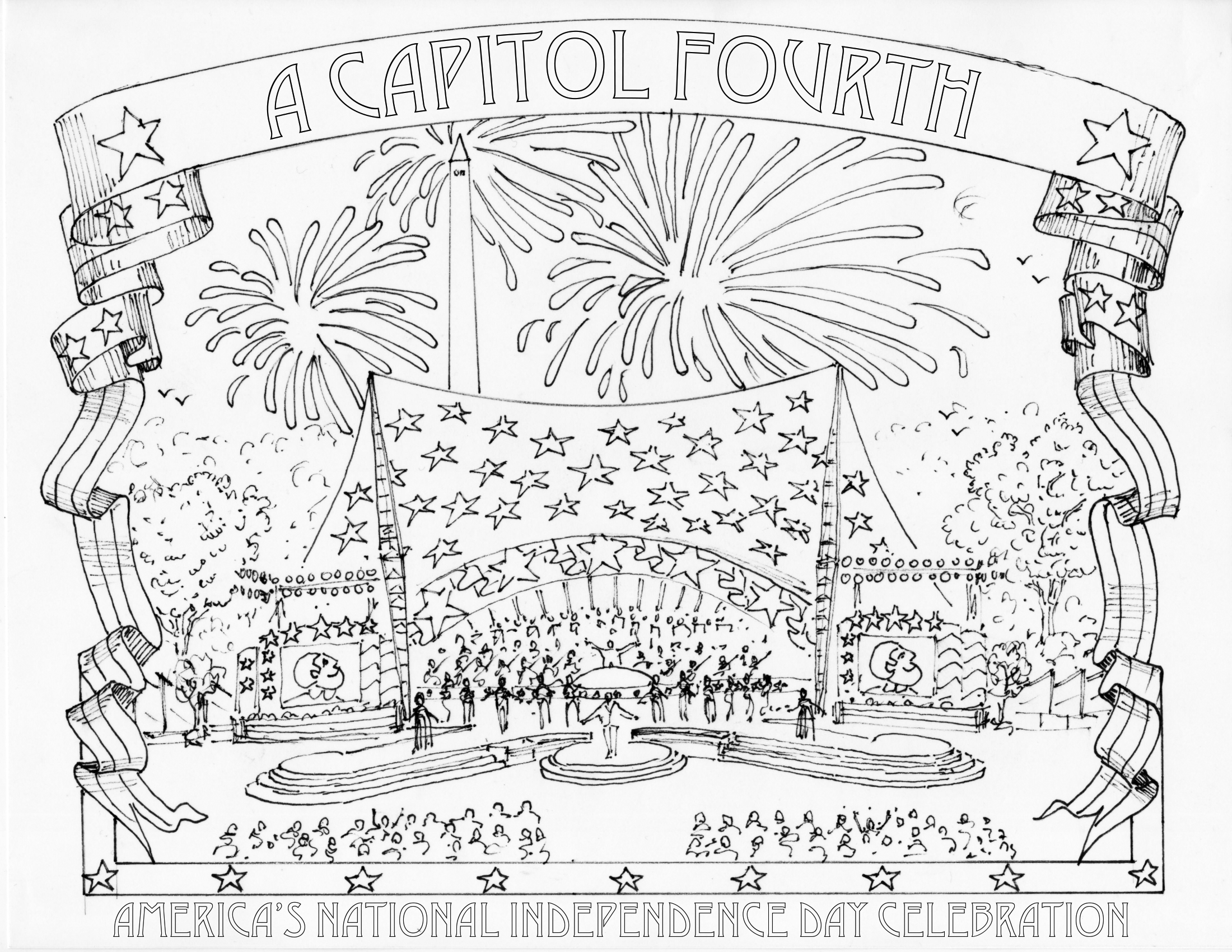 Fourth of July Coloring Pages | A Capitol Fourth | PBS