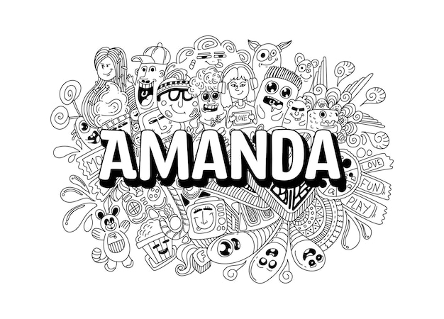 Amanda and Wooly coloring page - Download, Print or Color Online ...