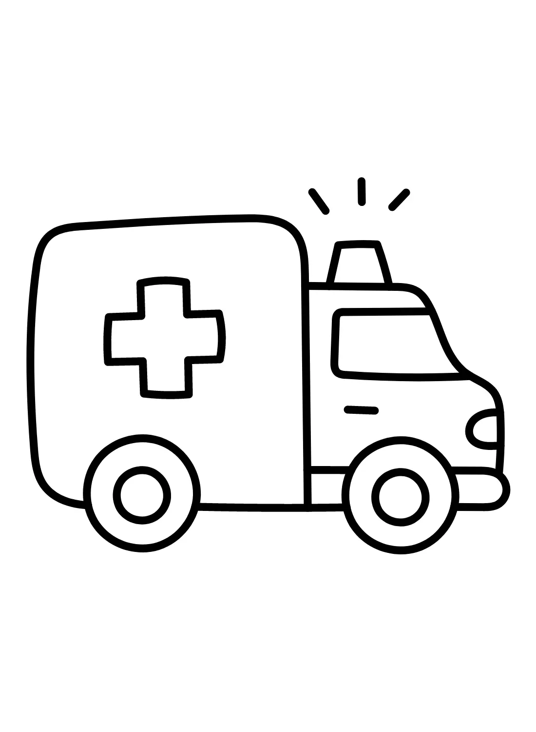 Ambulance Coloring Pages to Print - Free Printable Coloring Pages