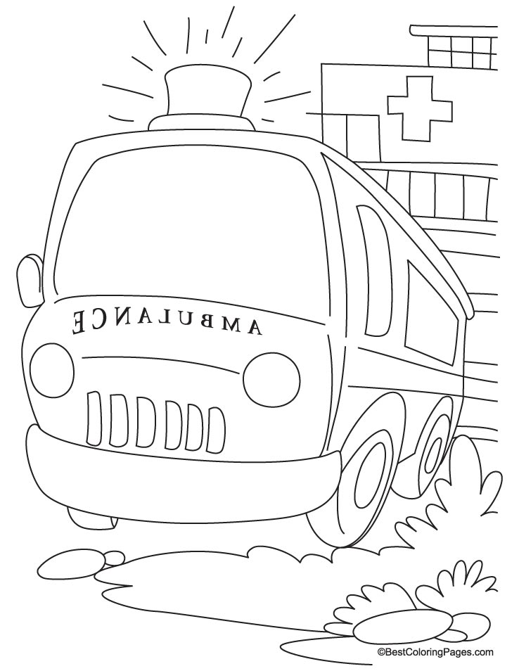 Ambulance #136803 (Transportation) – Free Printable Coloring Pages