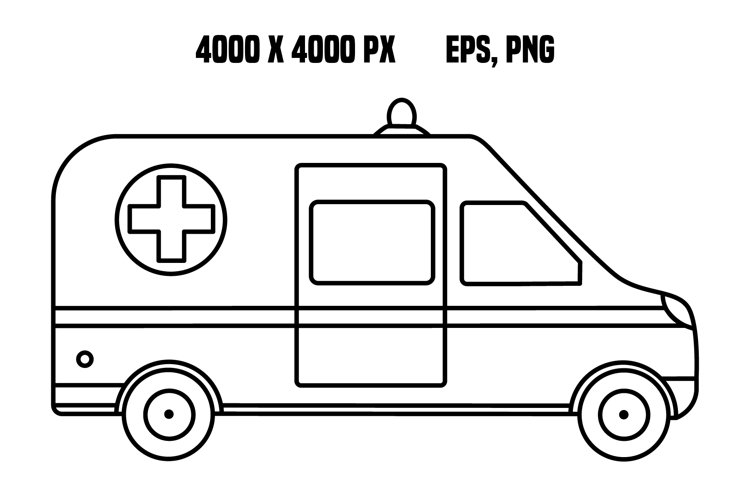 Ambulance for Coloring Pages
