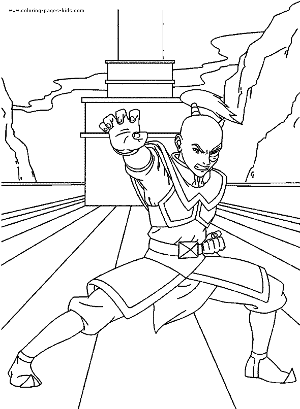 Avatar The Last Airbender color page - Coloring pages for kids ...