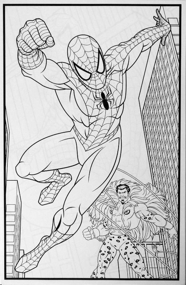 Spider-Man 18 Giant Coloring Pages (Crayola) [in Comics & Books ...