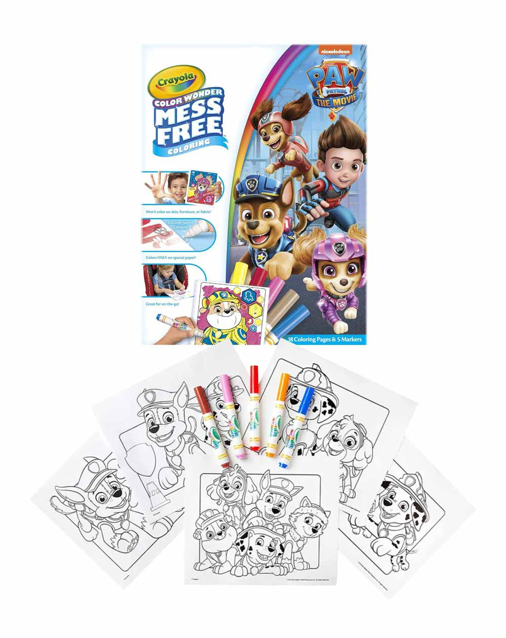 Crayola Color Wonder Set Paw Patrol - Coloring sheets - Agapics