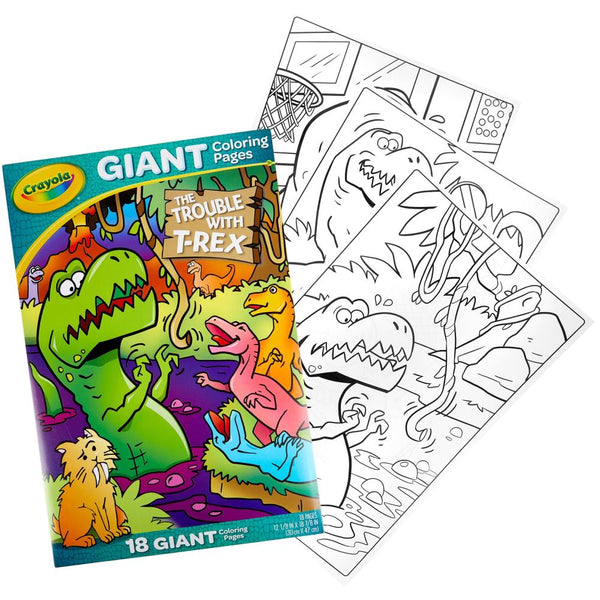 Crayola® Giant Coloring Pages - T-Rex Troubles – PaperWorm