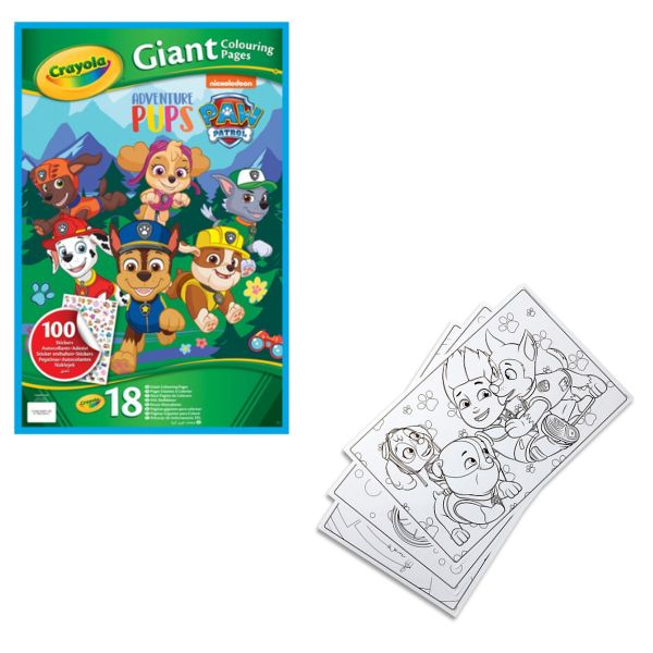 Crayola Giant Colouring Pages - Paw Patrol