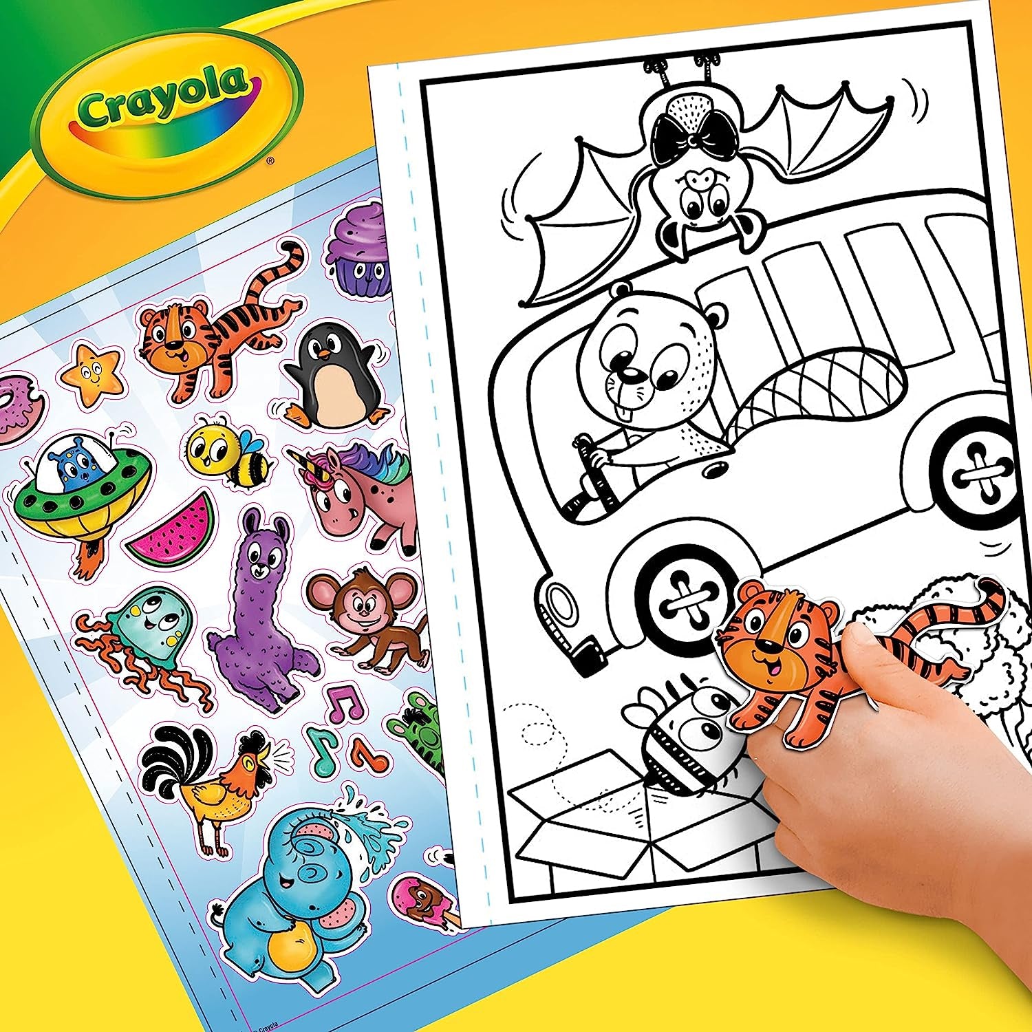 Crayola Alpha Pets Coloring Pages and Stickers, Number & Alphabet ...