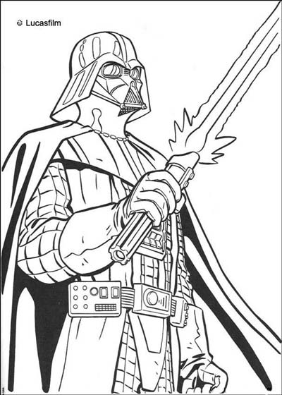UPDATED] 101 Star Wars Coloring Pages...Darth Vader Coloring Pages...