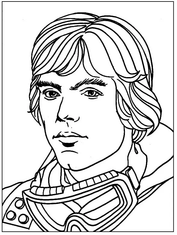 Luke Skywalker Coloring Pages to Print - Free Printable Coloring Pages