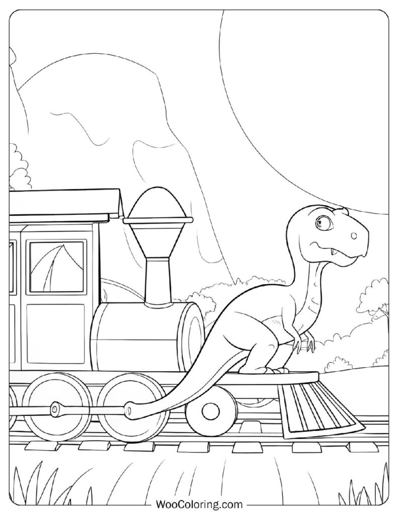 500 Dinosaur Coloring Pages (Free PDF To Print) | Woo Coloring