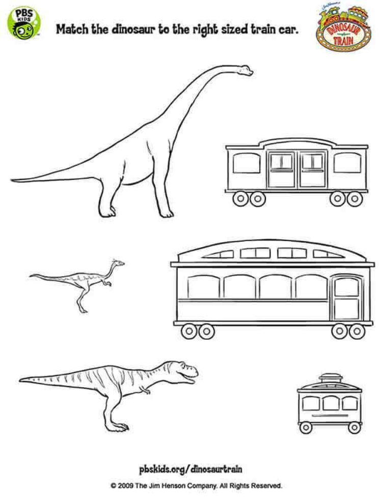Match-up Dinosaur | Kids Coloring Pages | PBS KIDS for Parents