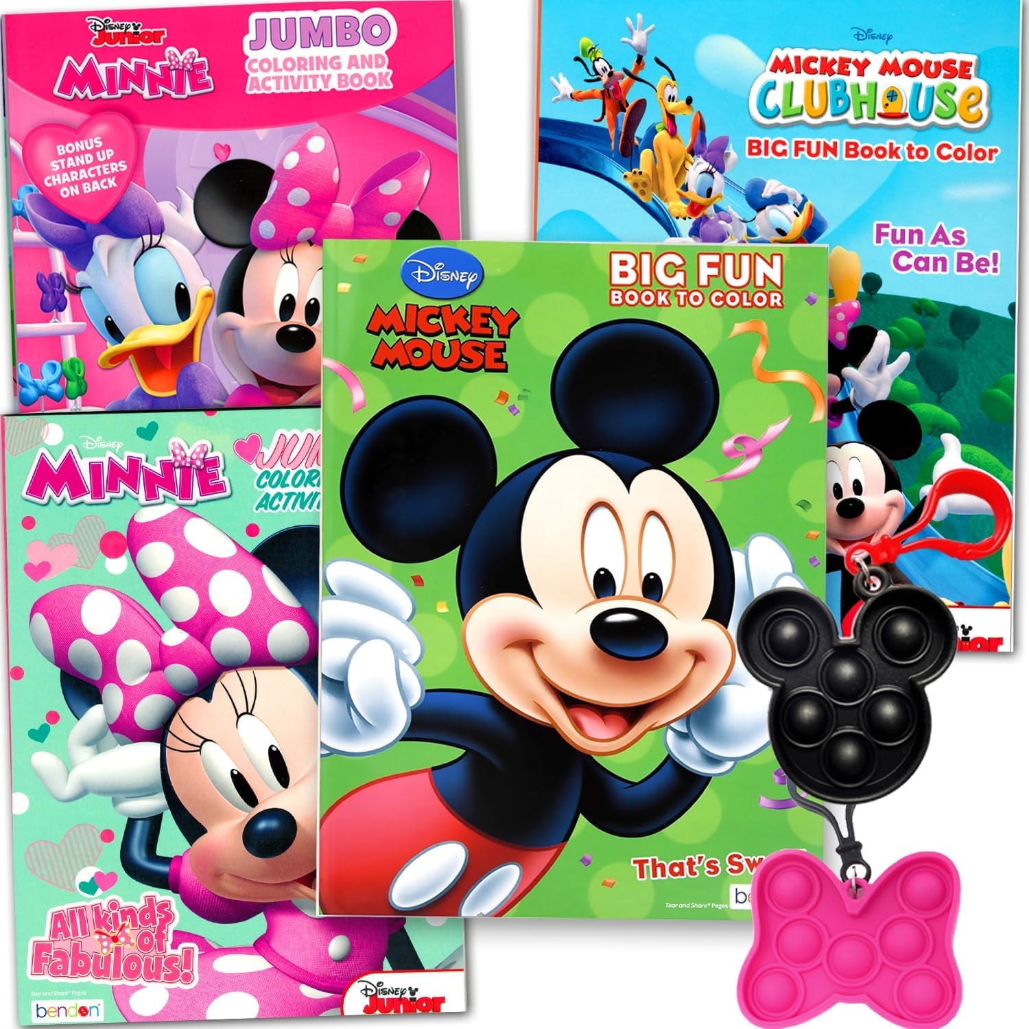 Disney Mickey Mouse and Minnie Coloring Book Set for Kids - Bundle with  Disney Activity Books for Boys and Girls – Includes Mickey and Minnie ...
