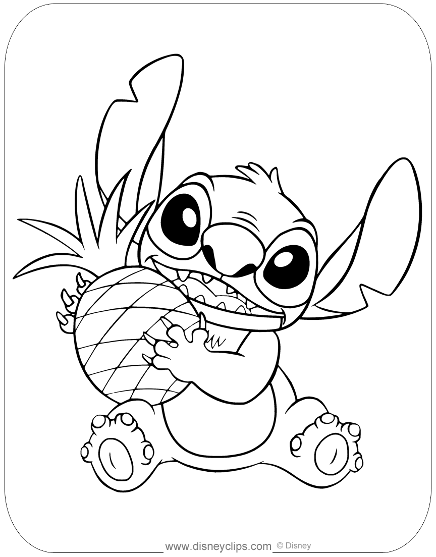 Free Printable Lilo & Stitch Coloring Pages | Disneyclips.com