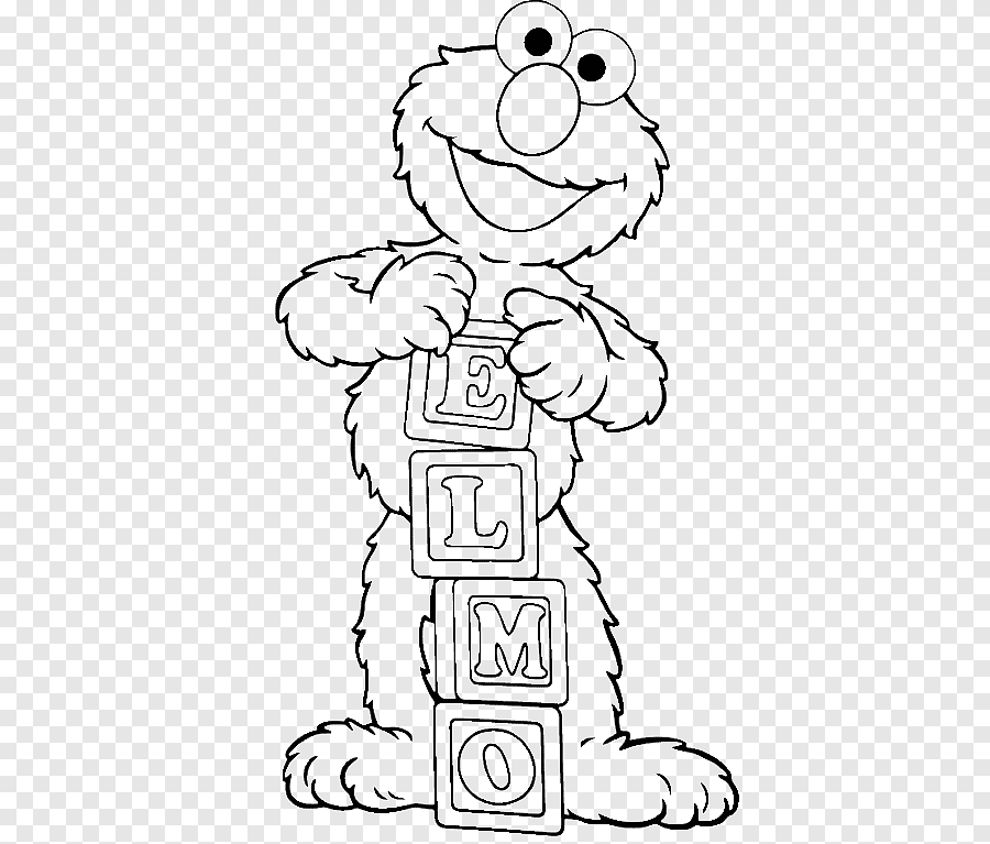 Elmo Coloring book Child Colouring Pages Cookie Monster, child ...