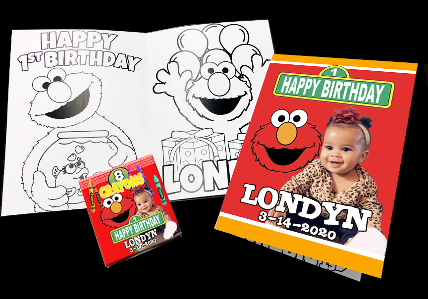 Elmo Coloring Sheet and Crayon Pack - The Brat Shack Party Store ...