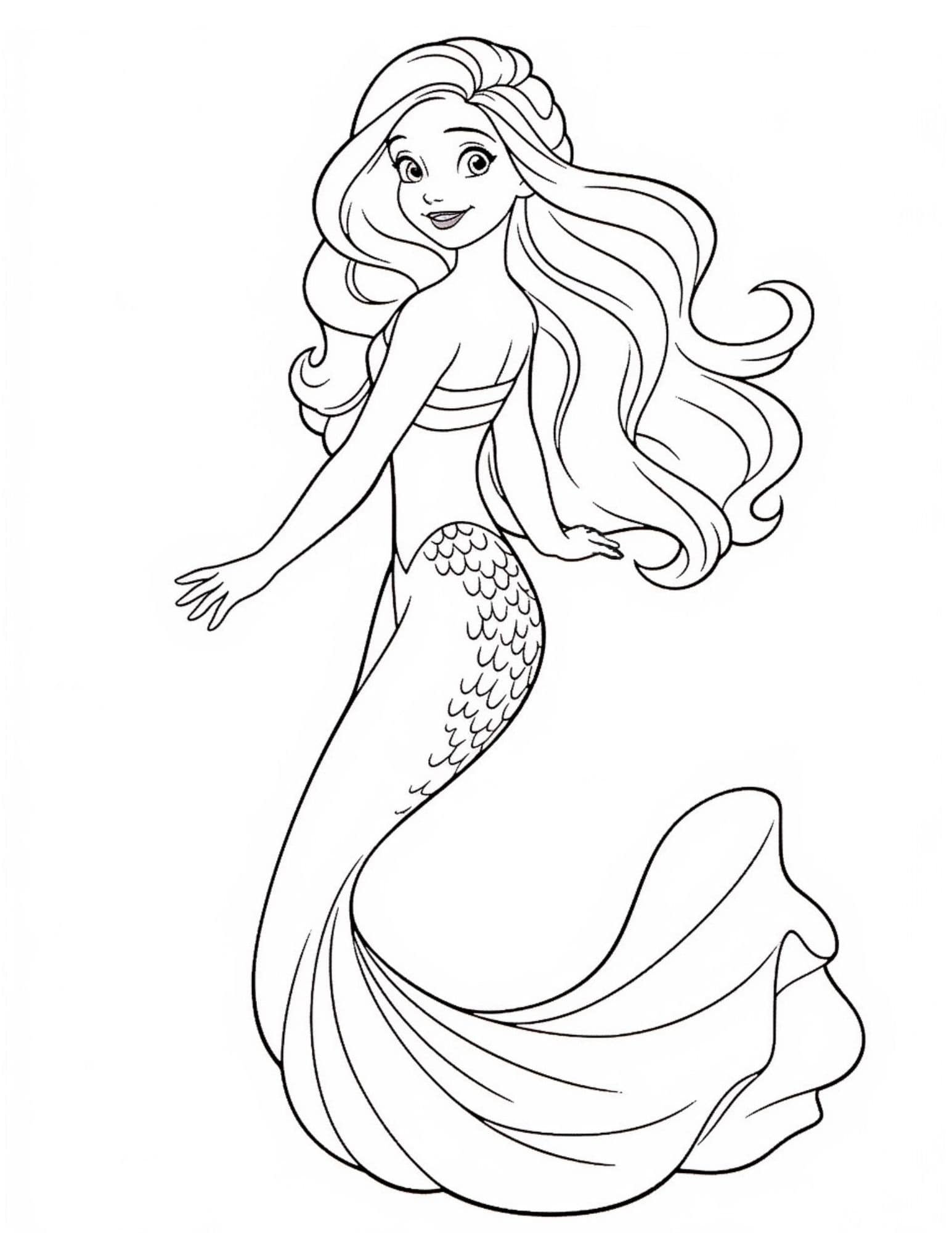 44 Mermaid Coloring Pages For Kids And Adults - Our Mindful Life