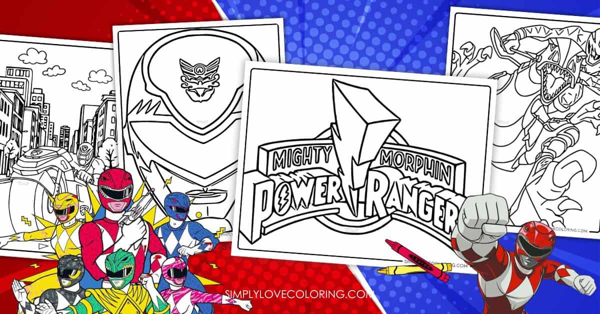Power Rangers Coloring Pages (Free PDF Printables) - Simply Love ...
