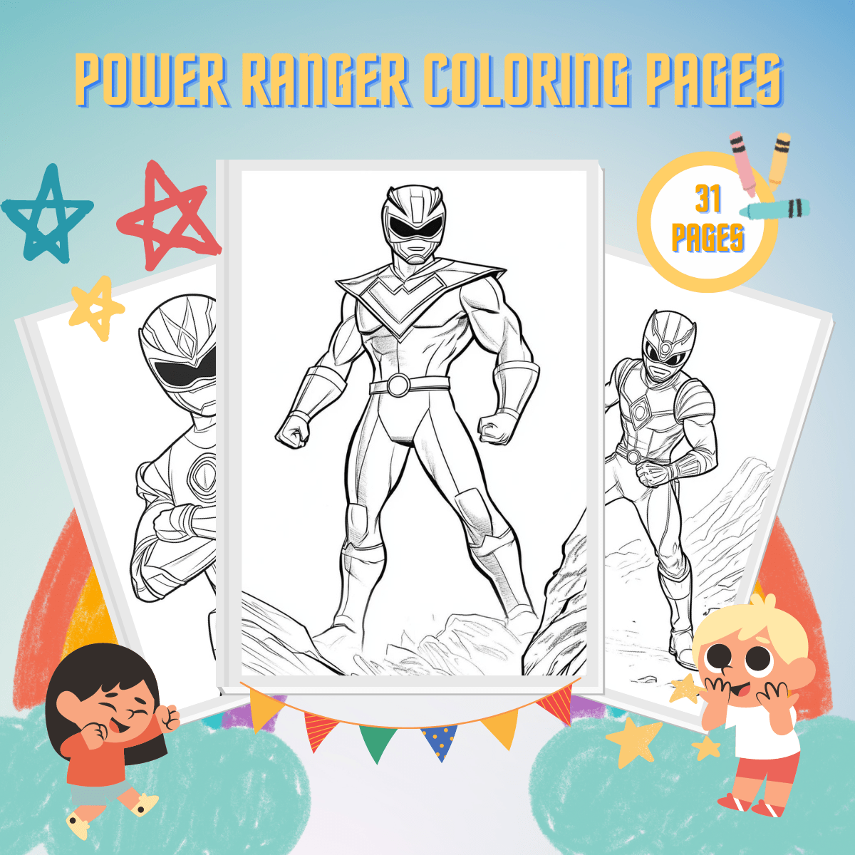 32 Power Ranger Coloring Pages | Printable Fun For Kids!