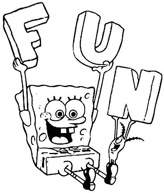SquareBob SquarePants #33372 (Cartoons) – Free Printable Coloring ...