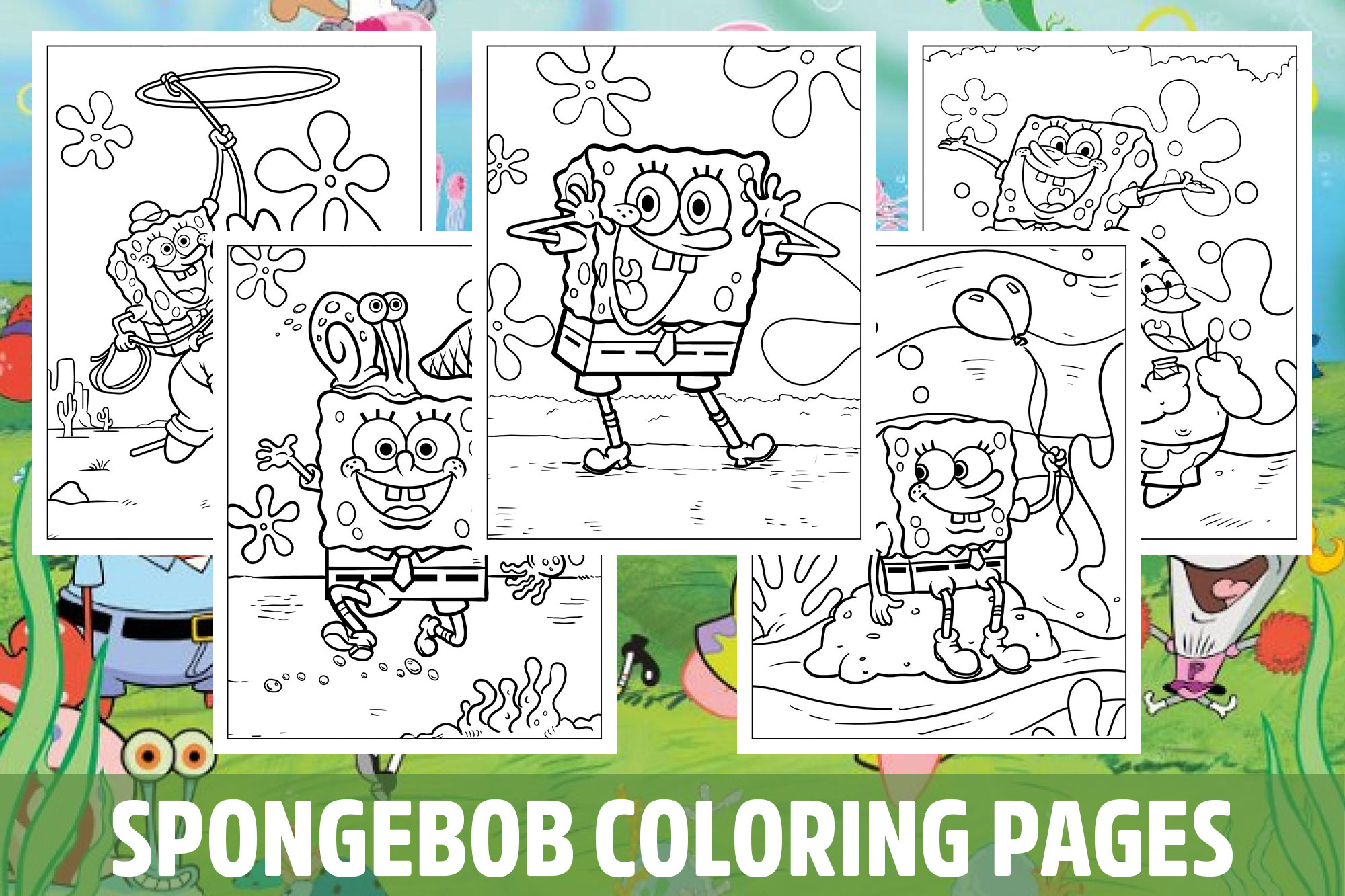 Spongebob Coloring Pages for Kids, Girls, Boys, Teens Birthday ...