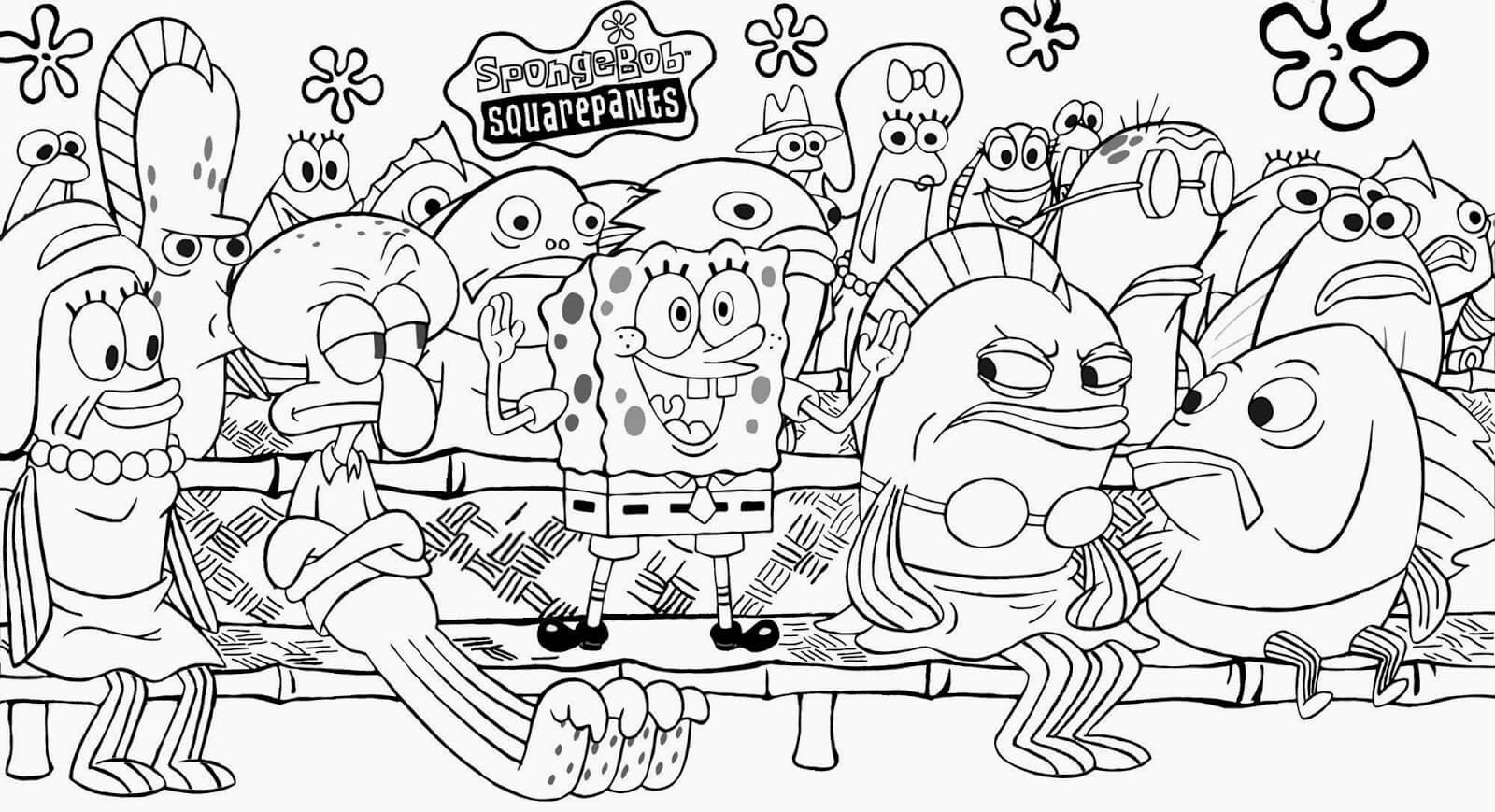 Spongebob Coloring Pages – Printable Coloring Pages. FREE