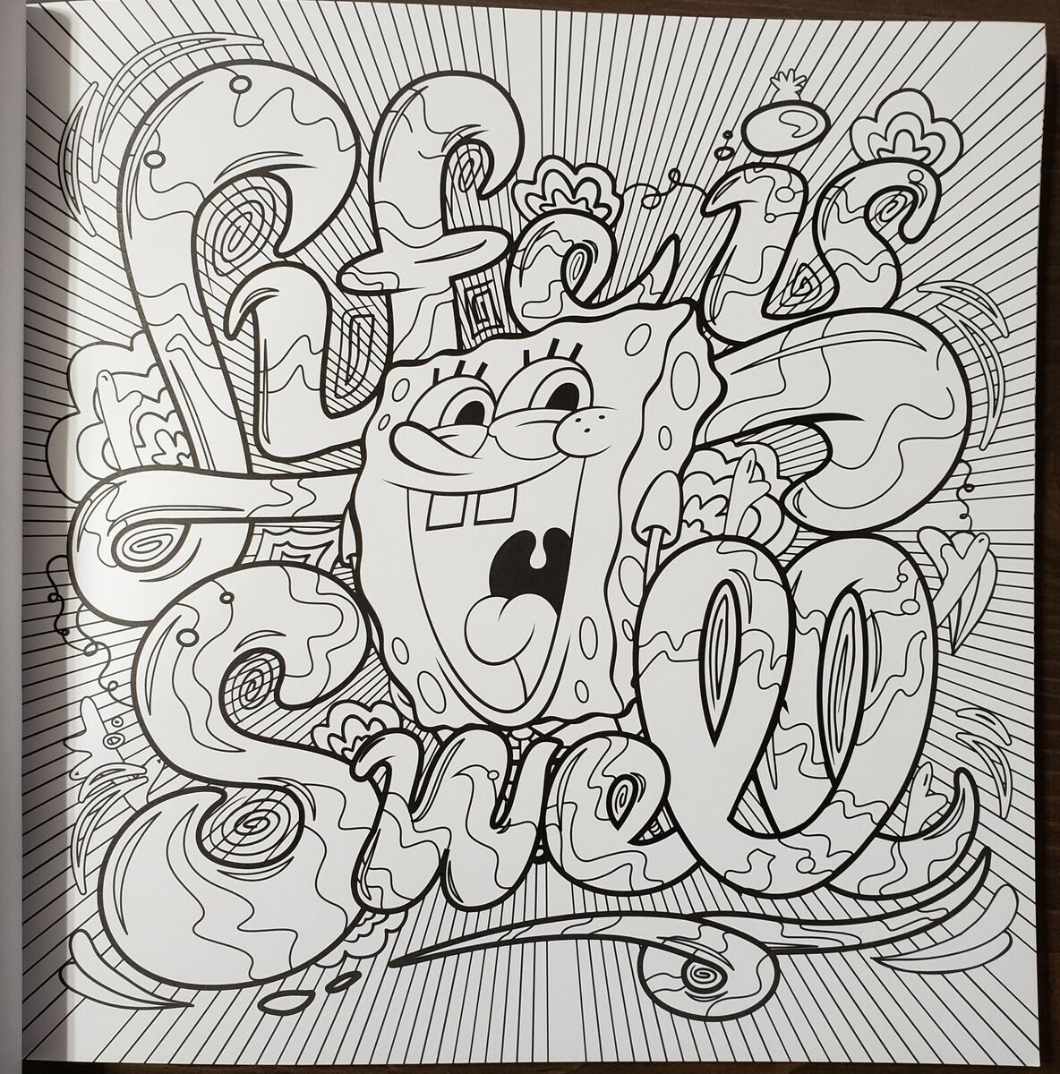 SpongeBobs Very Grown-Up Adult Coloring Book VG Perfect Pages ...