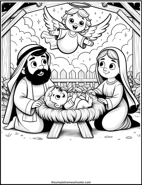 Free Nativity Coloring Pages: Perfect Printable Christmas Fun ...