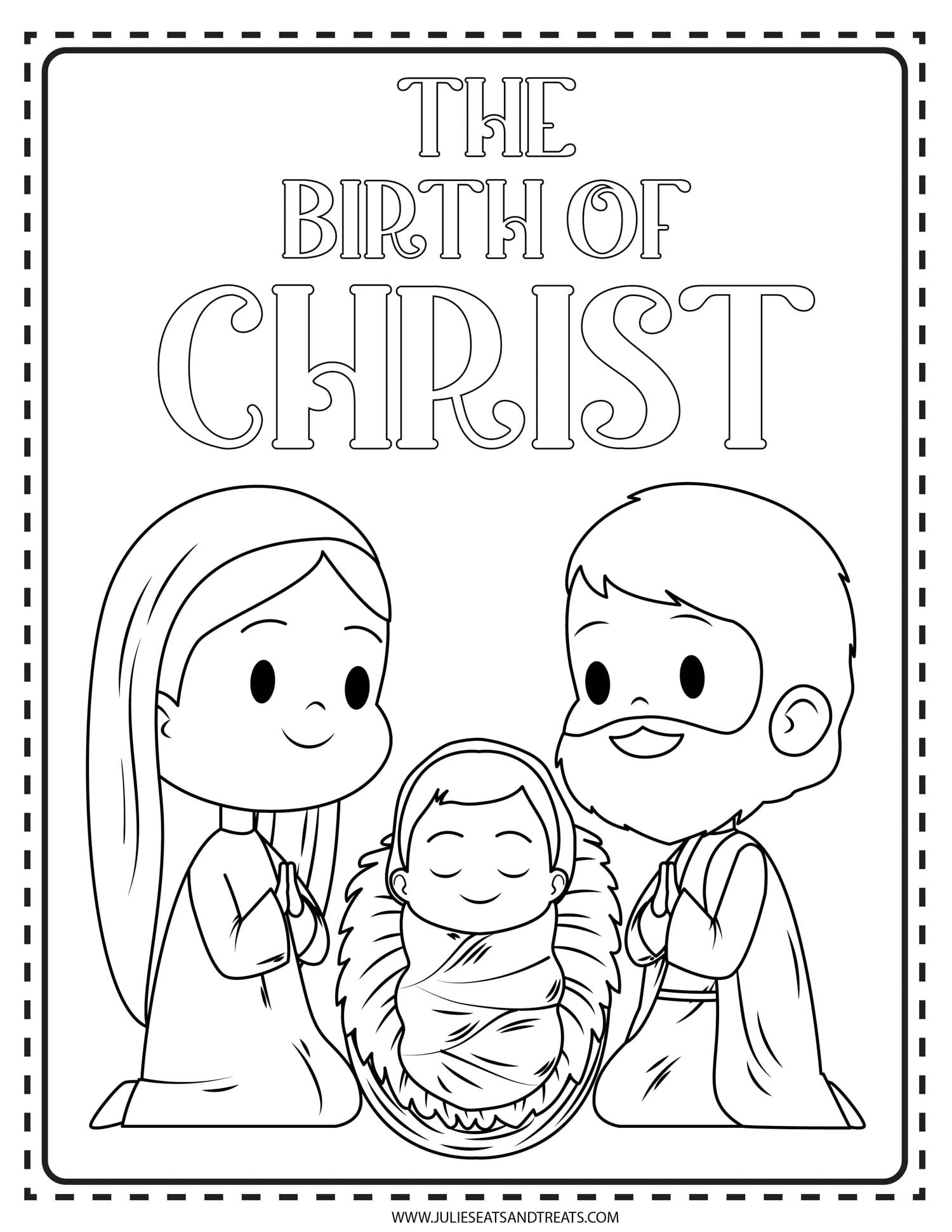 Nativity Coloring Pages - Free Printable! - Kids Activity Zone