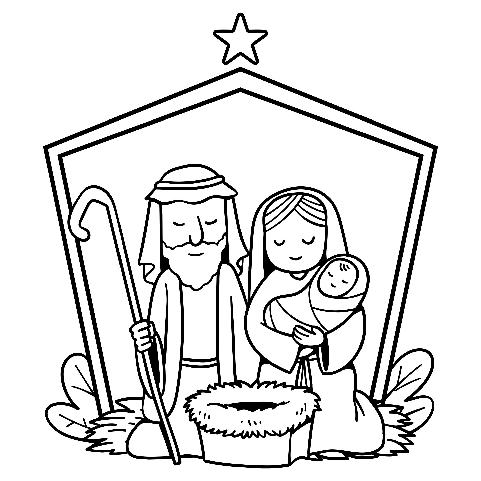 Christmas Nativity Coloring Pages - 15 Free PDF Printables ...