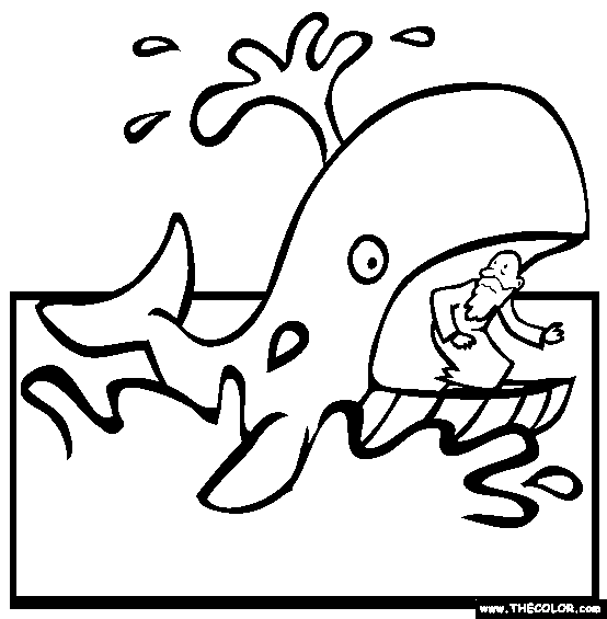 Jonah And The Whale Coloring Page | Free Jonah And