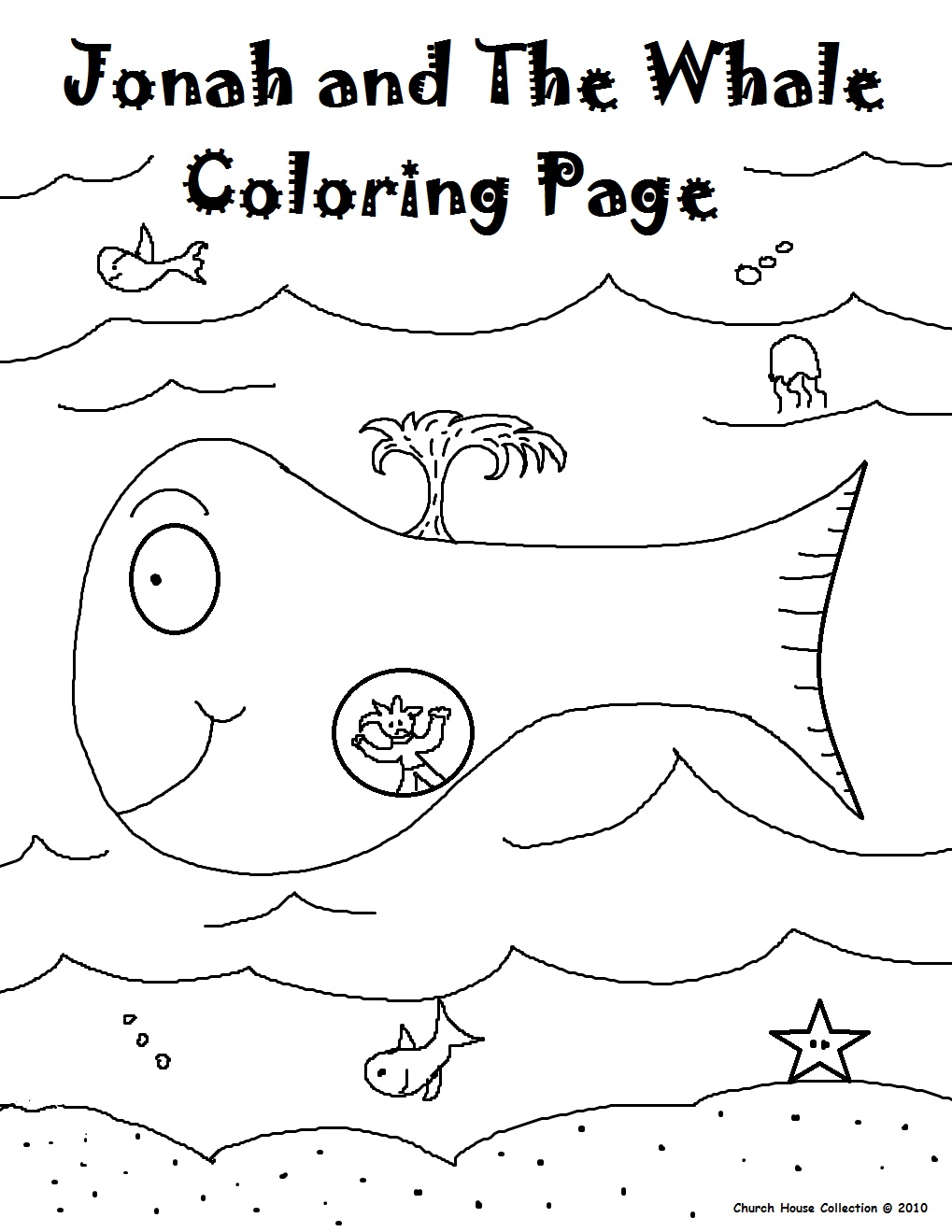 Jonah And The Whale Coloring Pages