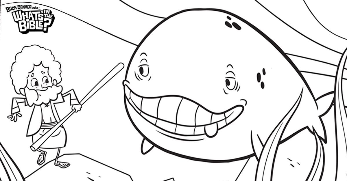 Jonah and the Whale Childrens coloring page from Sermons4Kids.com ...