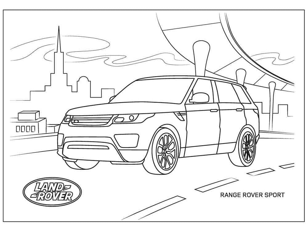 Range Rover Sport coloring page - Download, Print or Color Online ...