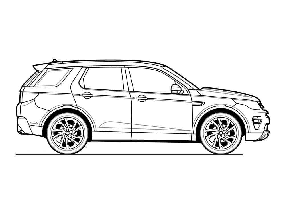 Printable Land Rover coloring page - Download, Print or Color ...