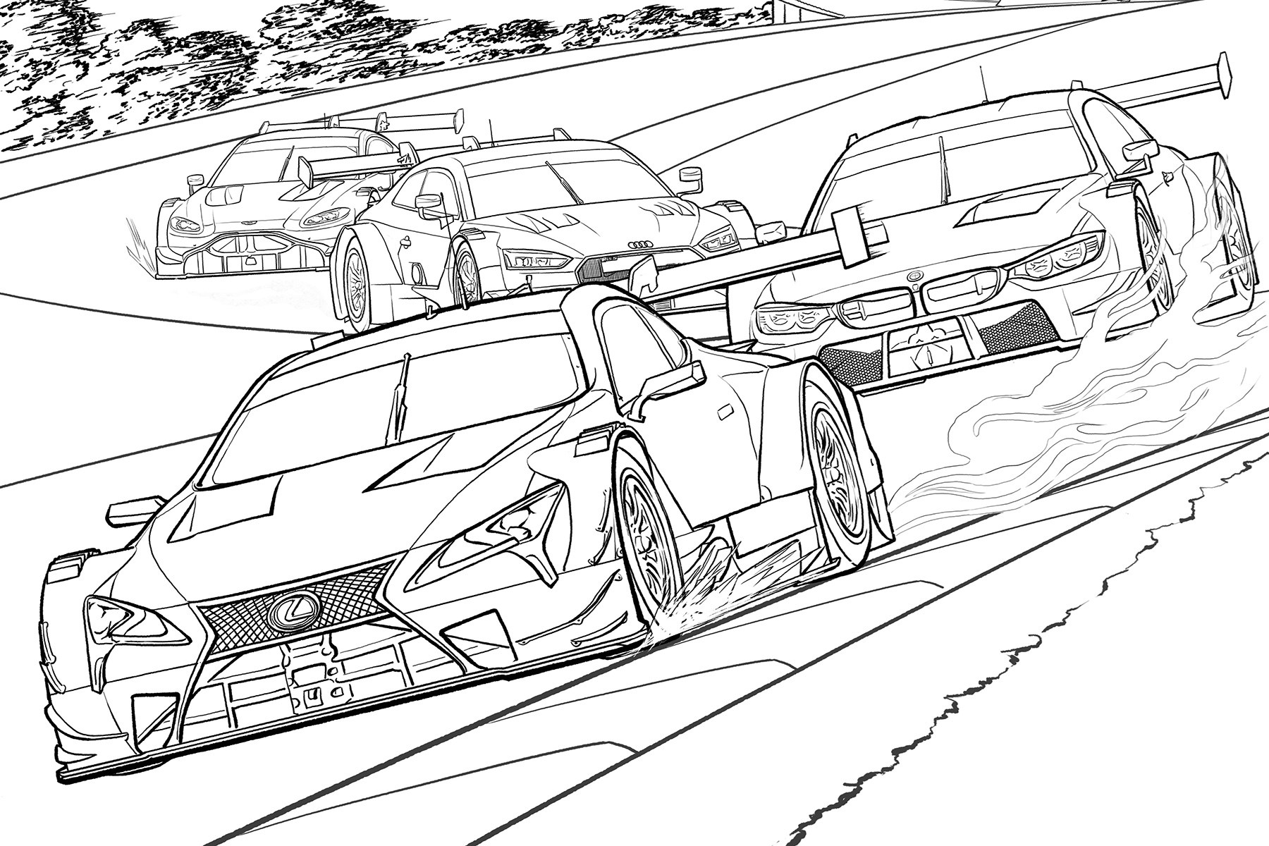 50 shades of cray-on: the best car colouring pages for kids
