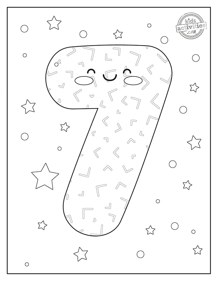 Free Coloring Pages with Numbers 0-9 | Kids Activities Blog