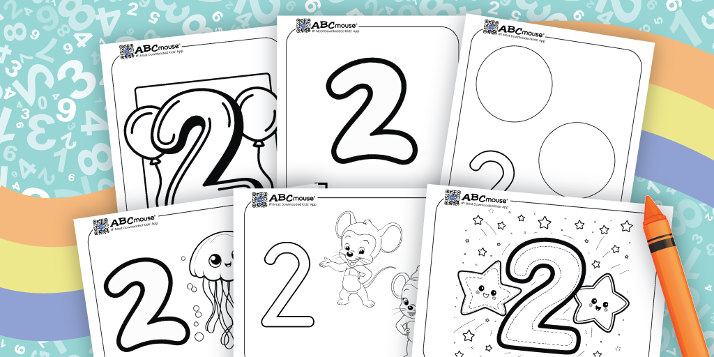Number Two Coloring Pages | ABCmouse