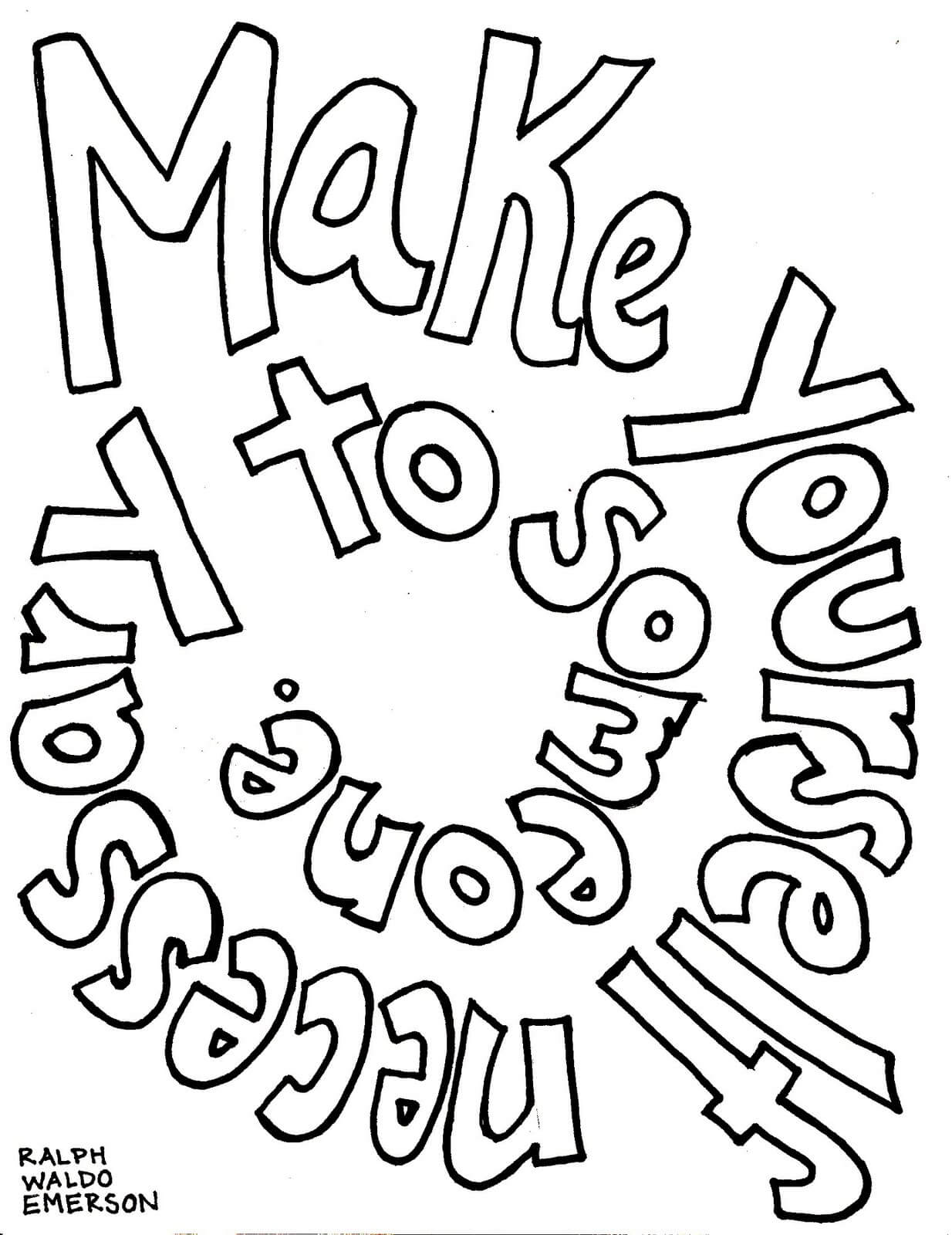 Coloring Quotes – Printable Coloring Pages. FREE