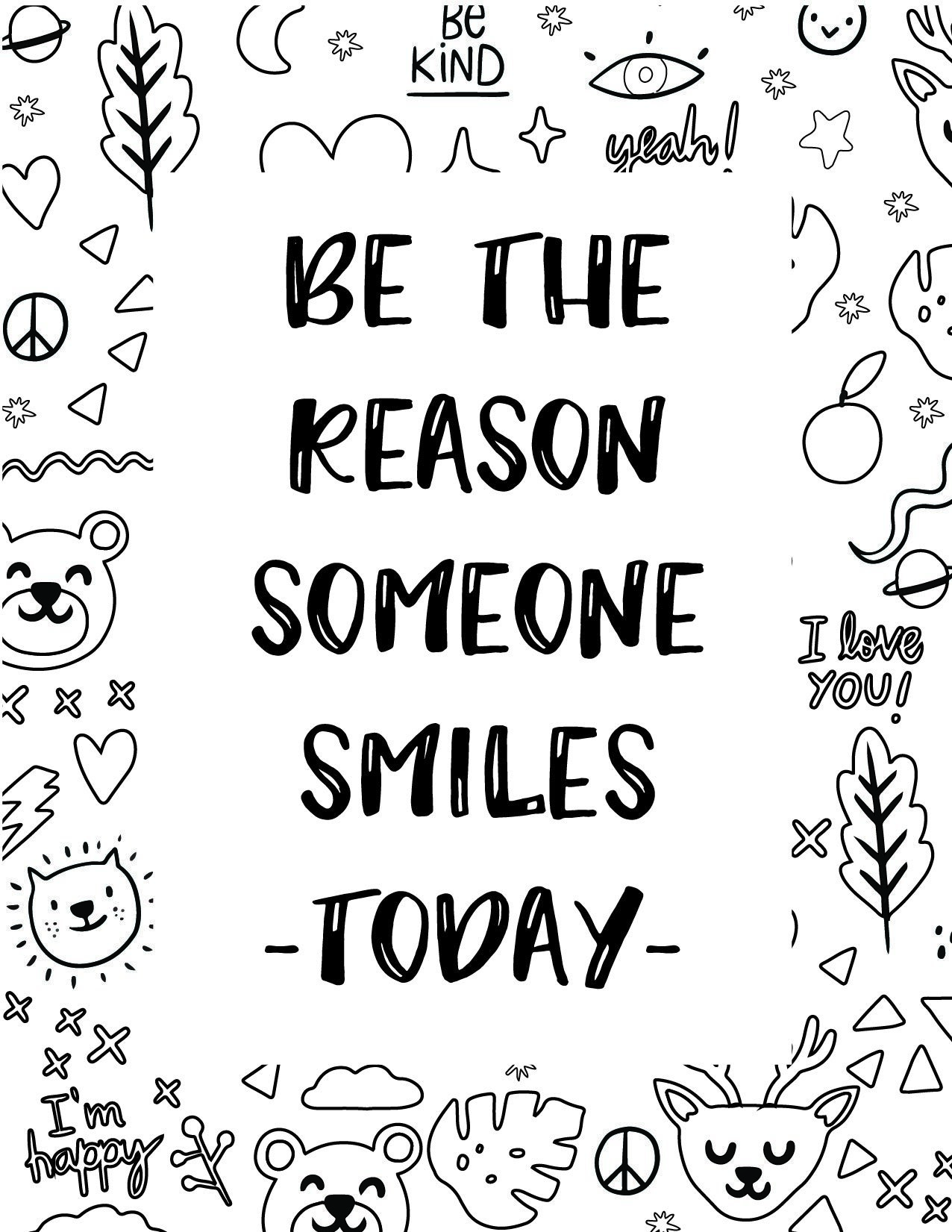 50 Best Printable Inspirational Quote Coloring Pages - World of ...