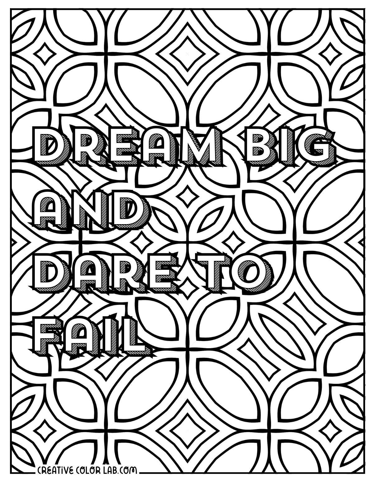 33 Inspirational Quotes Coloring Pages | Positive PDF Printables