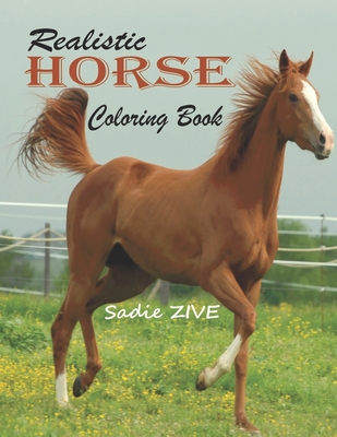 Realistic Horse Coloring Book: Wonderful World of Horses Coloring ...