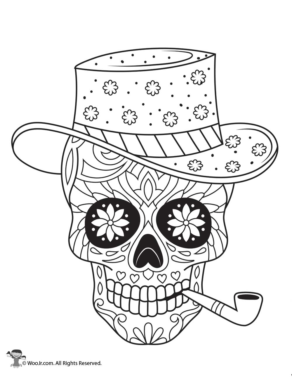 Give you 100 sugar skulls coloring pages for kdp and etsy by ...