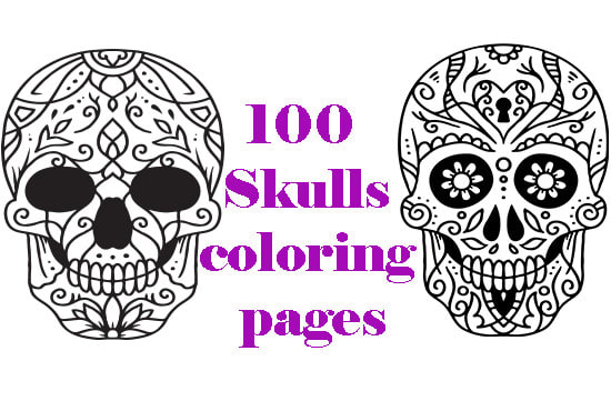 Girl Sugar Skull Coloring Book: An Adult Coloring Book Featuring 150 of the  World’s Most Beautiful Skull Sugar Girls for Stress Relief and Relaxation  ...