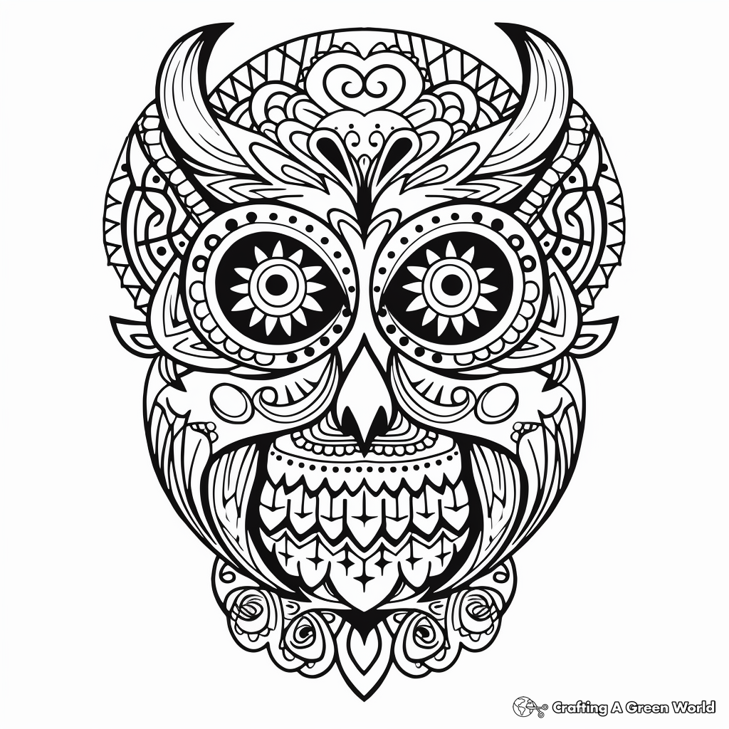 Skull Coloring Page - 5 Fun to Color Sugar Skull Pages - Calavera ...