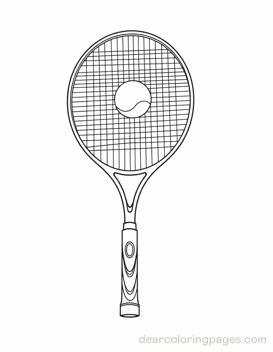 Tennis Coloring Pages - 7 Free Printable AI-Generated Designs