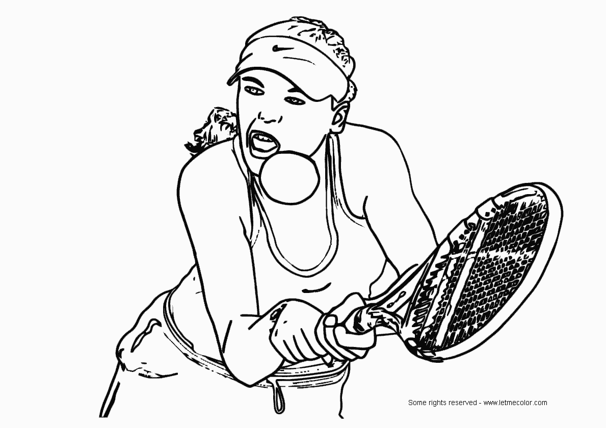 Tennis Coloring Page | LetMeColor