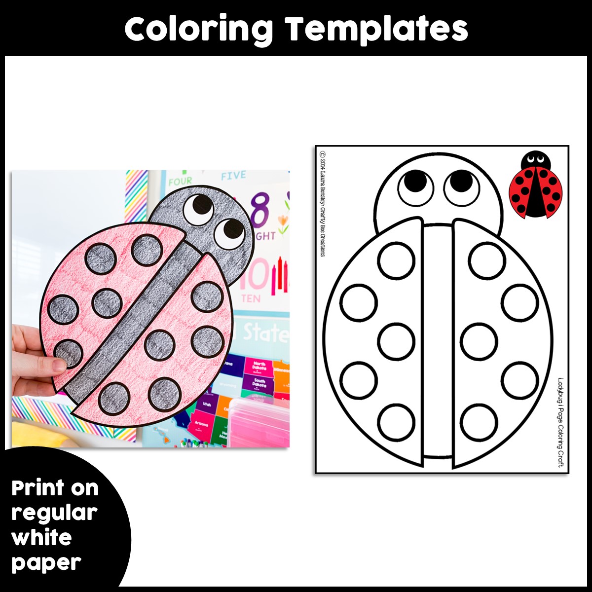 Ladybug Craft | Spring Craft Activity | Ladybug Life Cycle | The ...